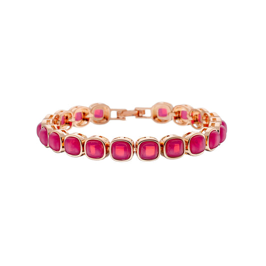 Darling fuchsia crystal bracelet
