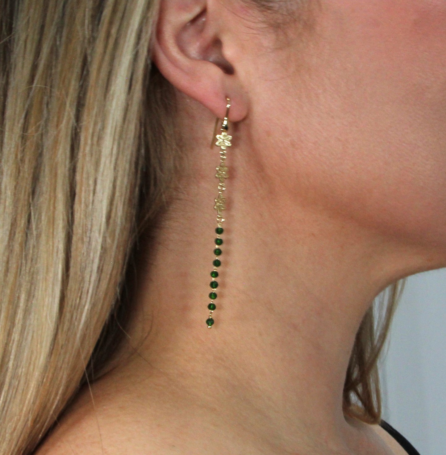 Crochet Gold-plated earrings