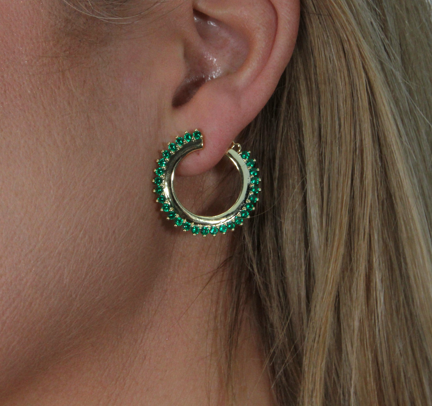 Crown green zirconia hoops