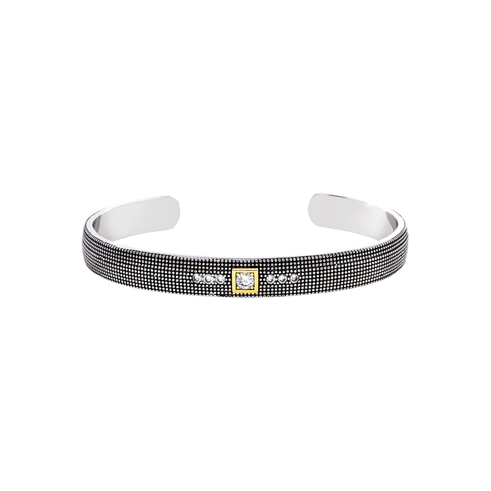 Natrix black/gold bracelet (oxidised)