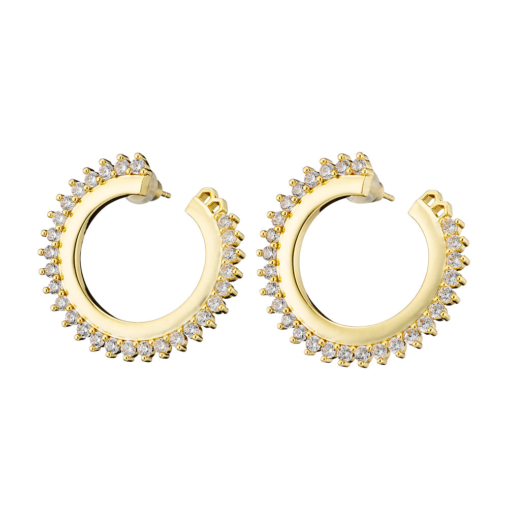 Crown white zirconia hoops