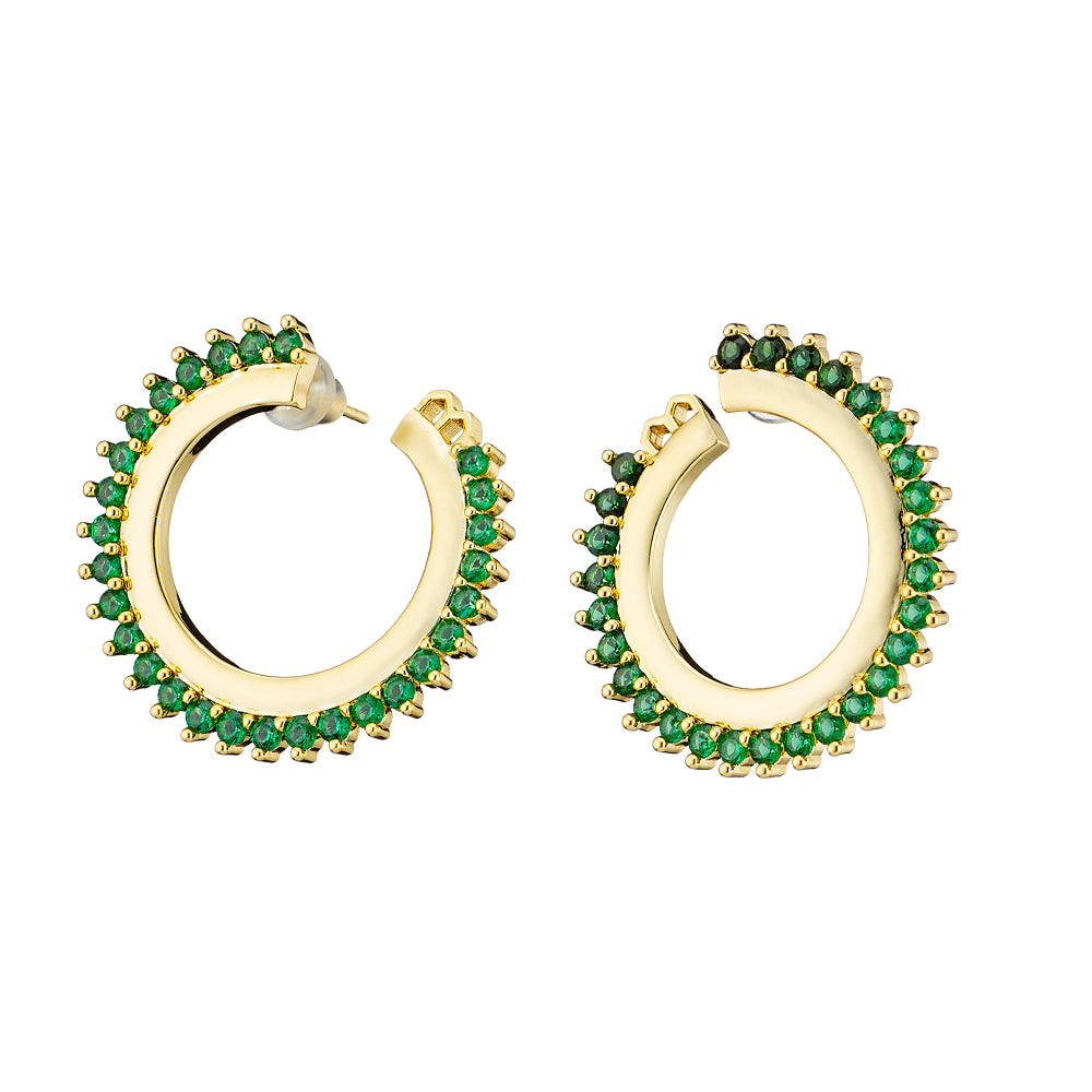 Crown green zirconia hoops